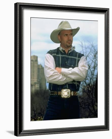 Country Singer Garth Brooks-Dave Allocca-Framed Premium Photographic Print