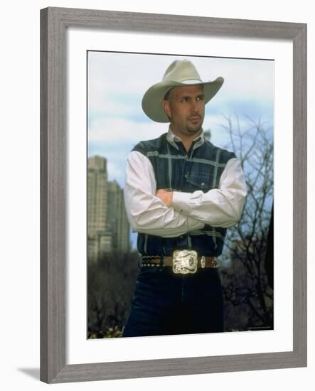 Country Singer Garth Brooks-Dave Allocca-Framed Premium Photographic Print