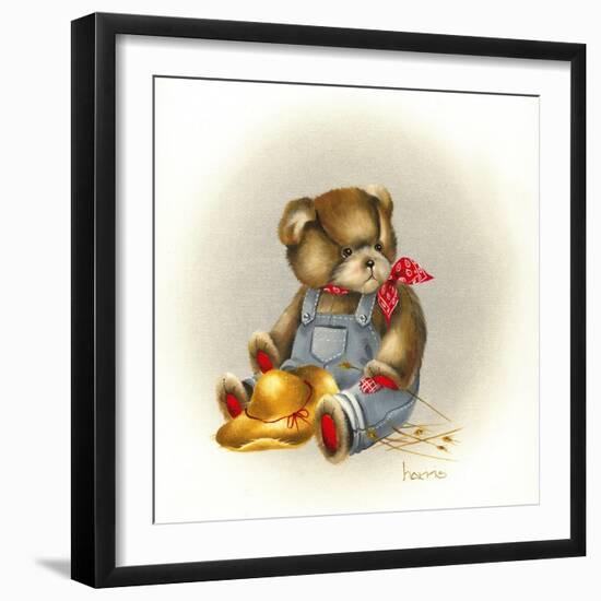 Country Teddy-Peggy Harris-Framed Giclee Print