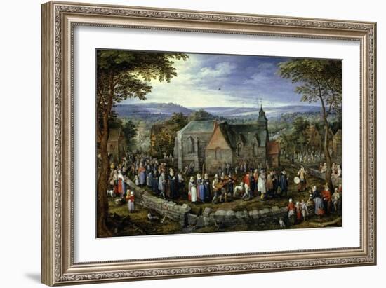 Country Wedding, 1621-1623-Jan Brueghel the Elder-Framed Giclee Print