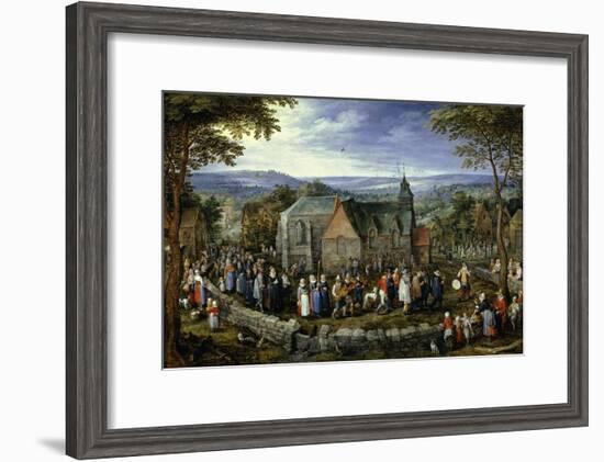 Country Wedding, 1621-1623-Jan Brueghel the Elder-Framed Giclee Print