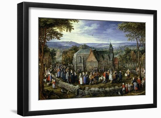 Country Wedding, 1621-1623-Jan Brueghel the Elder-Framed Giclee Print