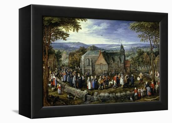 Country Wedding, 1621-1623-Jan Brueghel the Elder-Framed Premier Image Canvas