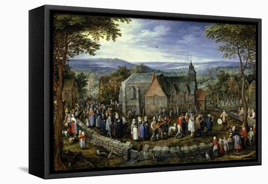 Country Wedding, 1621-1623-Jan Brueghel the Elder-Framed Premier Image Canvas