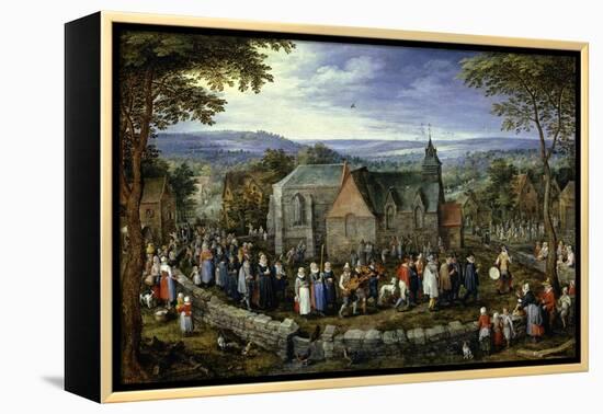 Country Wedding, 1621-1623-Jan Brueghel the Elder-Framed Premier Image Canvas