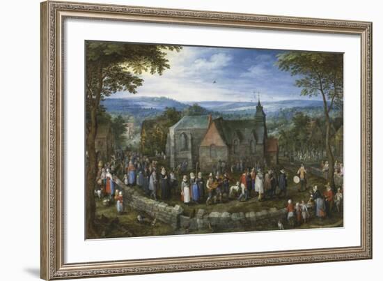 Country Wedding-Pieter Bruegel the Elder-Framed Premium Giclee Print