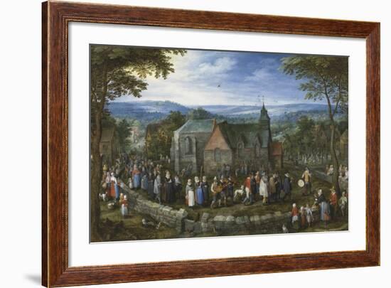 Country Wedding-Pieter Bruegel the Elder-Framed Premium Giclee Print