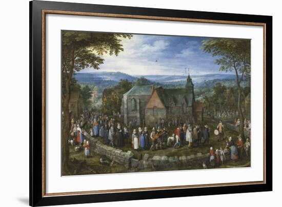 Country Wedding-Pieter Bruegel the Elder-Framed Premium Giclee Print