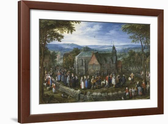 Country Wedding-Pieter Bruegel the Elder-Framed Premium Giclee Print