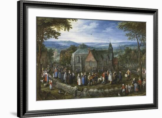 Country Wedding-Pieter Bruegel the Elder-Framed Premium Giclee Print