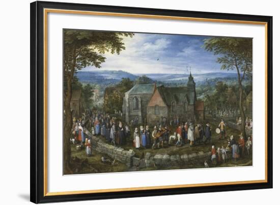 Country Wedding-Pieter Bruegel the Elder-Framed Premium Giclee Print