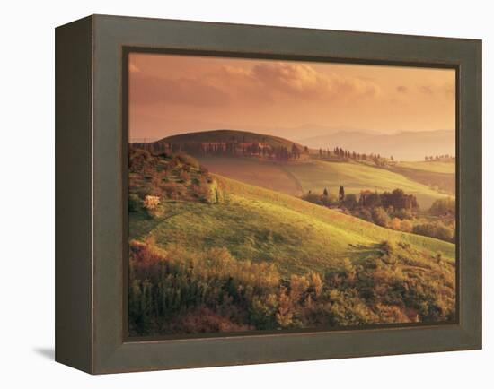 Countryside at Sunset, Volterra, Tuscany, Italy, Europe-Patrick Dieudonne-Framed Premier Image Canvas