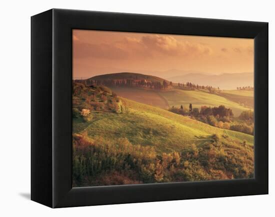 Countryside at Sunset, Volterra, Tuscany, Italy, Europe-Patrick Dieudonne-Framed Premier Image Canvas