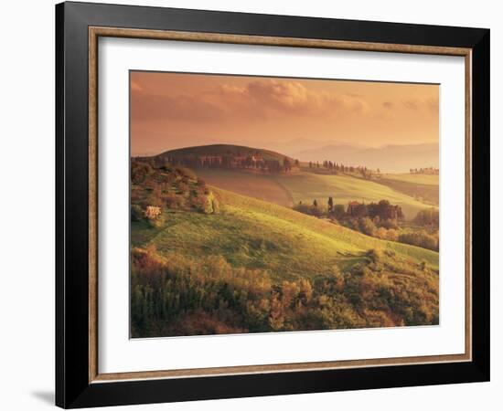 Countryside at Sunset, Volterra, Tuscany, Italy, Europe-Patrick Dieudonne-Framed Photographic Print