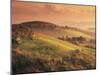 Countryside at Sunset, Volterra, Tuscany, Italy, Europe-Patrick Dieudonne-Mounted Photographic Print