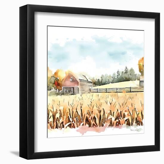 Countryside Autumn Barn I-Nicole DeCamp-Framed Art Print