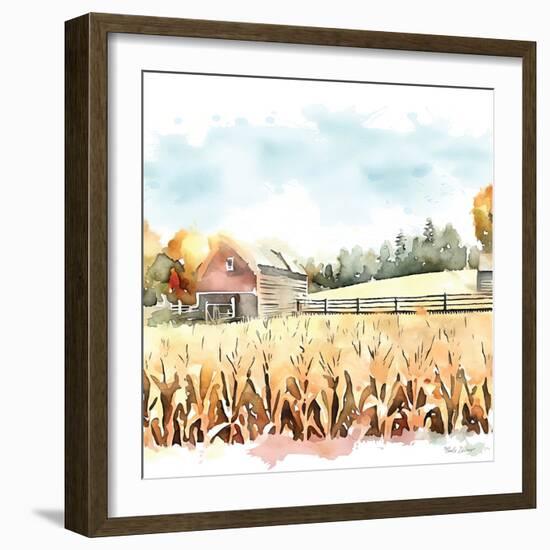 Countryside Autumn Barn I-Nicole DeCamp-Framed Art Print