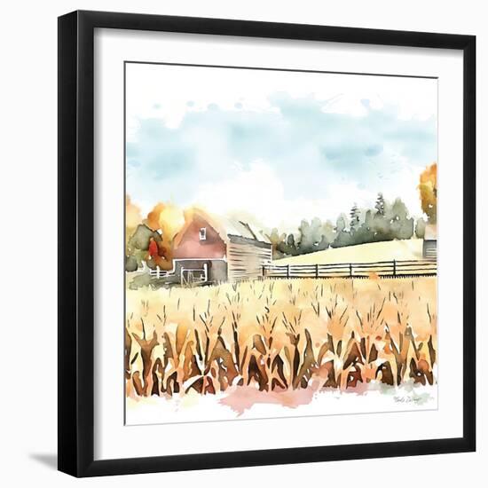 Countryside Autumn Barn I-Nicole DeCamp-Framed Art Print