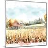 Countryside Autumn Barn I-Nicole DeCamp-Mounted Art Print