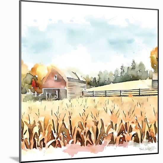 Countryside Autumn Barn I-Nicole DeCamp-Mounted Art Print
