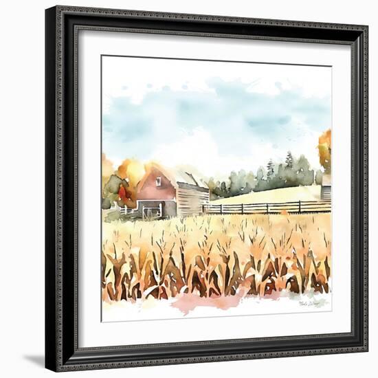 Countryside Autumn Barn I-Nicole DeCamp-Framed Art Print