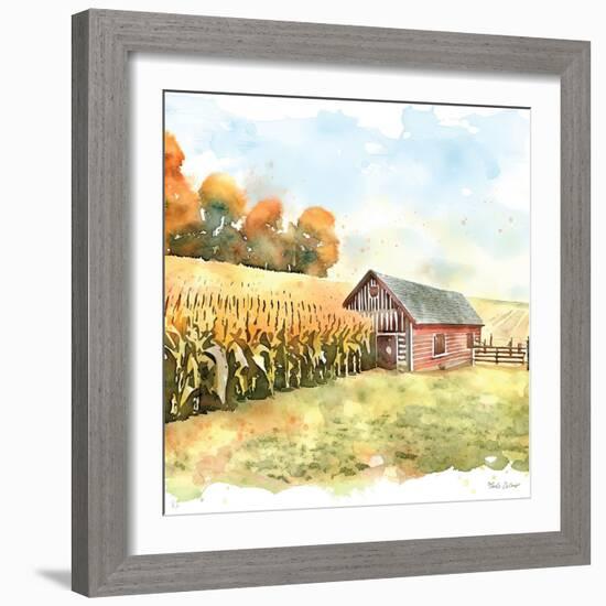 Countryside Autumn Barn IV-Nicole DeCamp-Framed Art Print