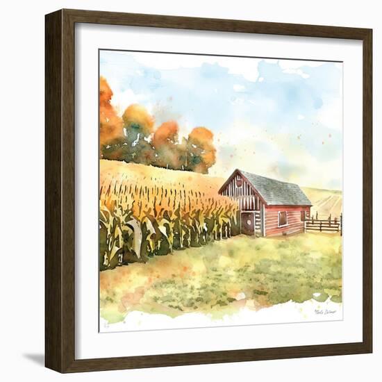 Countryside Autumn Barn IV-Nicole DeCamp-Framed Art Print