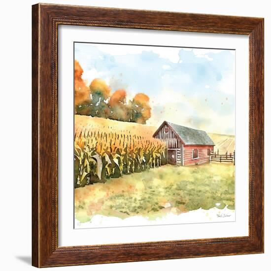 Countryside Autumn Barn IV-Nicole DeCamp-Framed Art Print