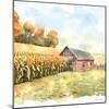 Countryside Autumn Barn IV-Nicole DeCamp-Mounted Art Print