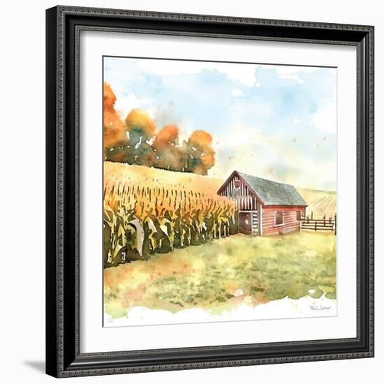 Countryside Autumn Barn IV-Nicole DeCamp-Framed Art Print