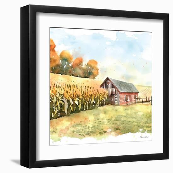 Countryside Autumn Barn IV-Nicole DeCamp-Framed Art Print