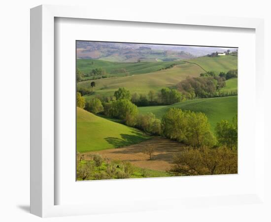 Countryside in Val d'Orcia-Dennis Degnan-Framed Photographic Print