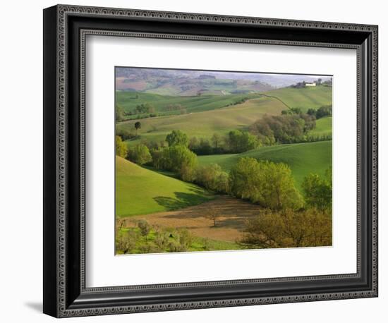 Countryside in Val d'Orcia-Dennis Degnan-Framed Photographic Print