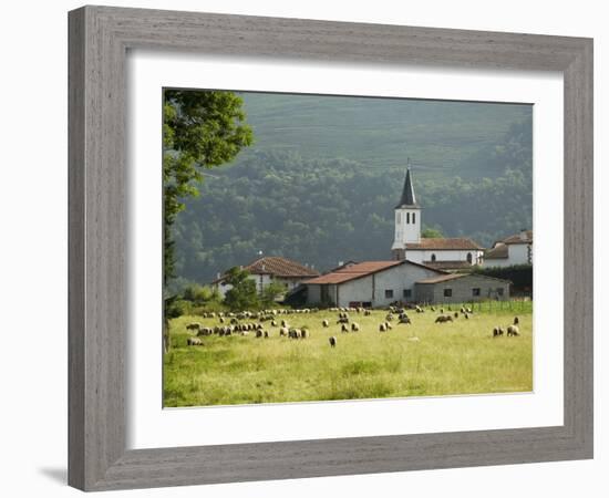 Countryside Near St. Jean Pied De Port, Basque Country, Pyrenees-Atlantiques, Aquitaine, France-R H Productions-Framed Photographic Print