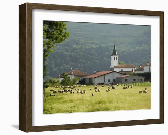 Countryside Near St. Jean Pied De Port, Basque Country, Pyrenees-Atlantiques, Aquitaine, France-R H Productions-Framed Photographic Print