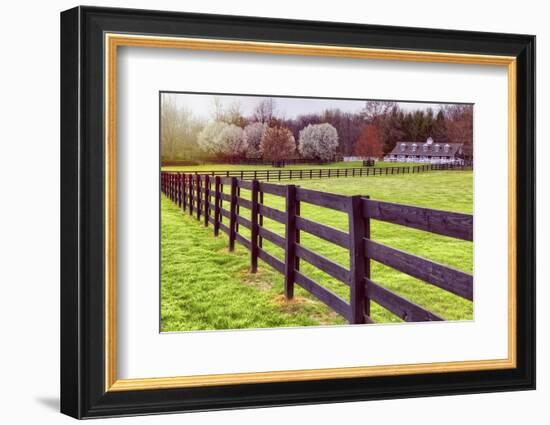 Countryside Spring, Tewksbury, New Jersey-George Oze-Framed Photographic Print