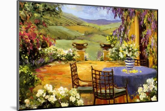 Countryside Terrace-Allayn Stevens-Mounted Art Print