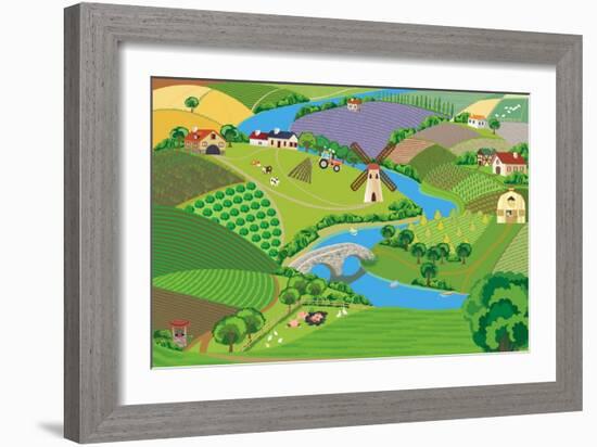 Countryside-Milovelen-Framed Art Print