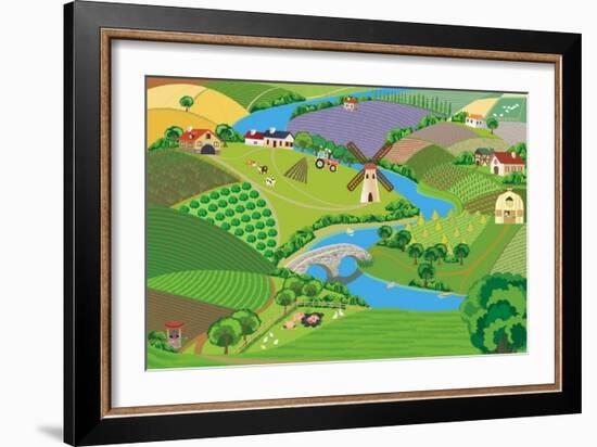 Countryside-Milovelen-Framed Art Print