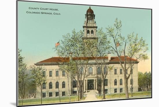 County Courthouse, Colorado Springs, Colorado-null-Mounted Art Print