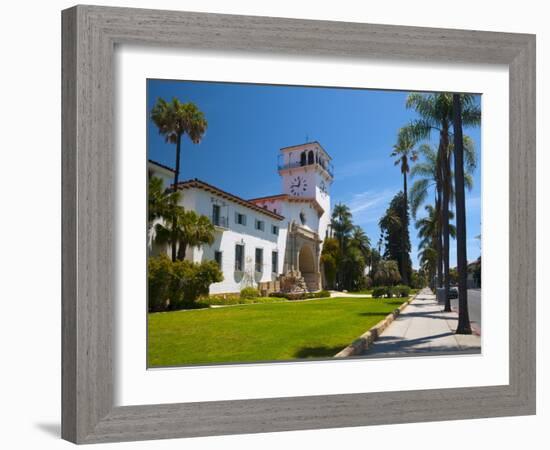 County Courthouse, Santa Barbara, California, USA-Alan Copson-Framed Photographic Print