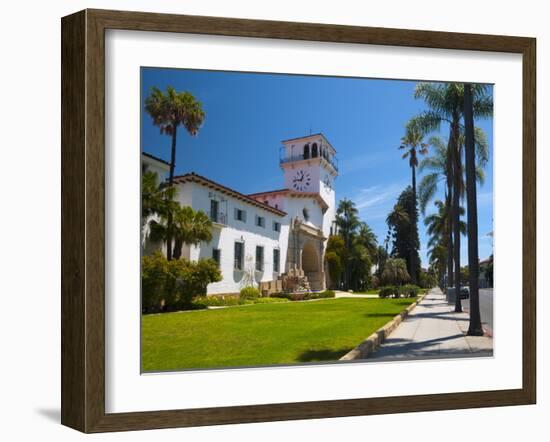 County Courthouse, Santa Barbara, California, USA-Alan Copson-Framed Photographic Print