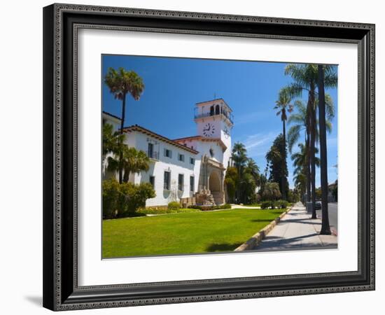 County Courthouse, Santa Barbara, California, USA-Alan Copson-Framed Photographic Print