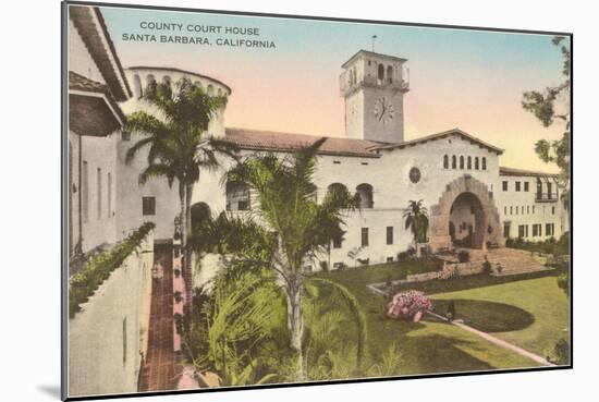County Courthouse, Santa Barbara, California-null-Mounted Art Print