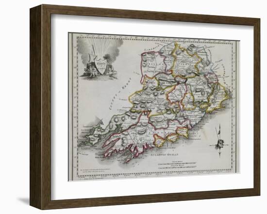 County of Cork, from New and Correct Irish Atlas, c. 1825-null-Framed Giclee Print