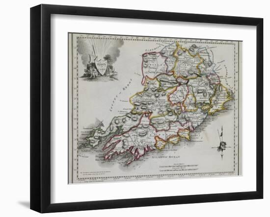 County of Cork, from New and Correct Irish Atlas, c. 1825-null-Framed Giclee Print