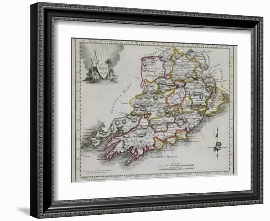 County of Cork, from New and Correct Irish Atlas, c. 1825-null-Framed Giclee Print