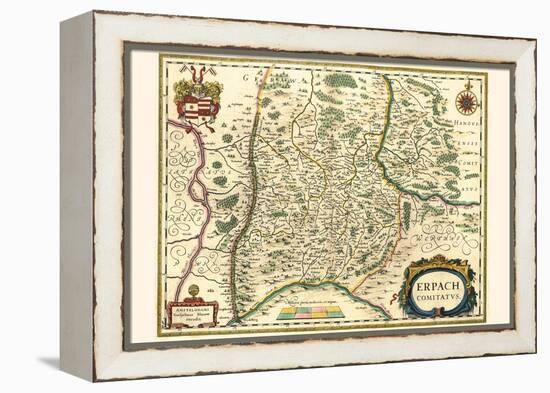 County Of Erbach, Germany-Willem Janszoon Blaeu-Framed Stretched Canvas