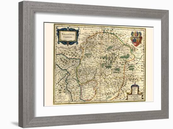 County Of Nassau-Willem Janszoon Blaeu-Framed Art Print