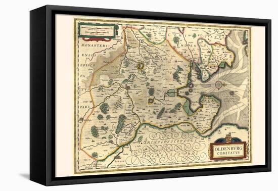 County Of Oldenburg-Willem Janszoon Blaeu-Framed Stretched Canvas